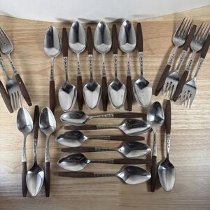 Mid‑Century Grand Prix Dior 26‑Piece Forged Stainless Steel Flatware